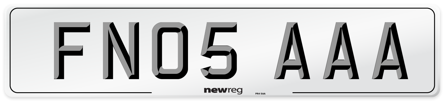 FN05 AAA Number Plate from New Reg